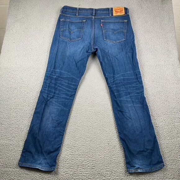 Levi's 514 Straight Fit Jeans Men's 38x32 Blue Medium Wash - Picture 7 of 10